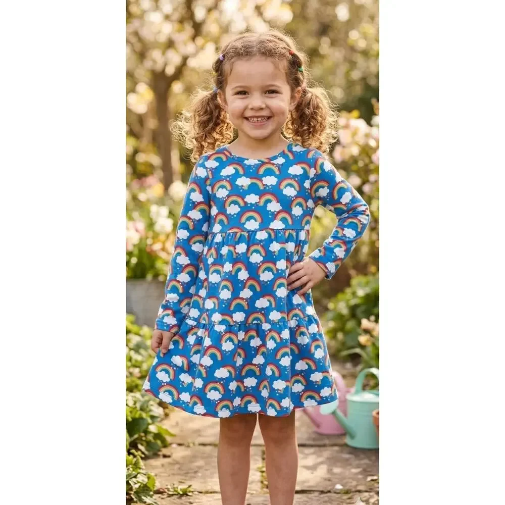 NWT❤️Mini Boden Tiered Jersey Dress sz11/12Y